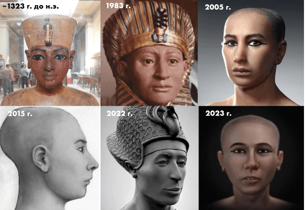Ученые воссоздали  лицо Тутанхамона